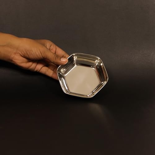 Image 6 of Spillbox Stainless Steel Halwa Plates