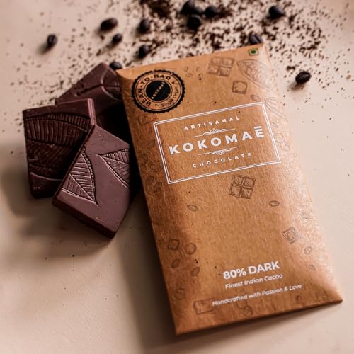 Image 5 of KOKOMAE Bean to Bar Chocolates (80% Dark Chocolate, Pack of 1)