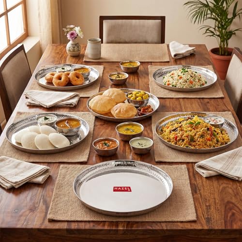 Image 5 of HAZEL Stainless Steel Dinner Plate 30.2cm Pack of 6