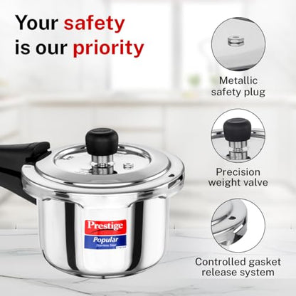 Image 7 of Prestige 1.5 Litre Stainless Steel Pressure Cooker
