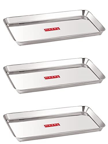 Image 15 of 3 / Medium for the product HAZEL Stainless Steel Serving Tray