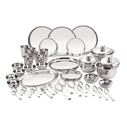Image 3 of 61 pieces / Premium for the product neelam Stainless Steel Dinner Set