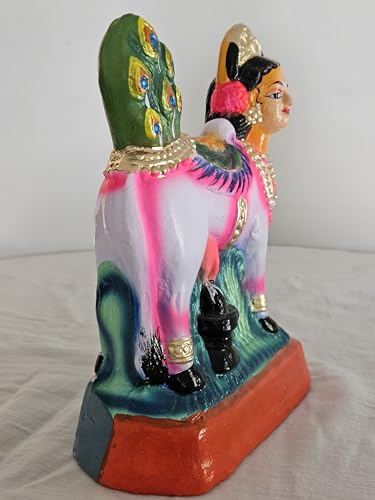 Image 3 of Breeze Handicrafts Paper Mache golu Doll kamadhenu showpiece for navaratri