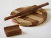 Image 1 of Default Title for the product Vesta Homes Wooden Chakla Belan Set for Kitchen | 9 * 9 * 1.5, 13 * 1.75 Inches