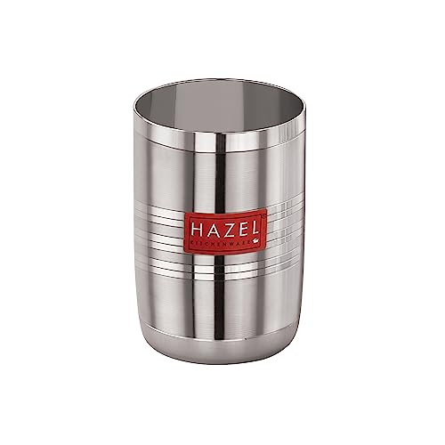 Image 7 of HAZEL Stainless Steel Glasses for Water & Juice 350 ml Set of 6