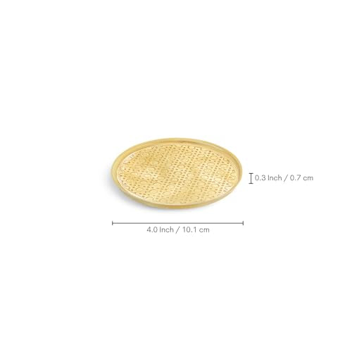 Image 6 of ExclusiveLane Golden Mist Brass Coasters Set of 4