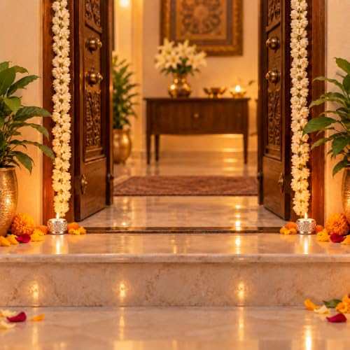 Image 4 of Dev Aastha 999 Silver Plated Candle Holder for Home Decor
