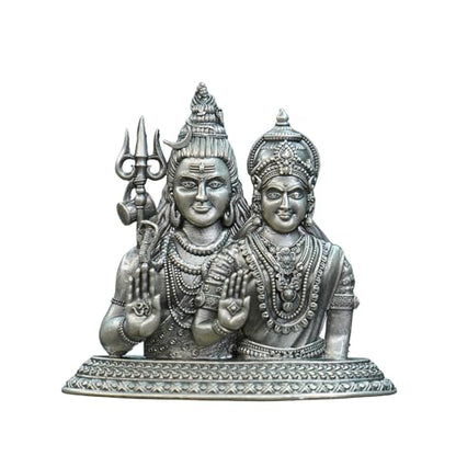 Image 1 of Default Title for the product Dista Silvers Antique Shivaparvathi Idol Big 51.96G