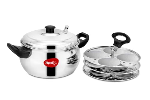 Image 7 of Pigeon Stainless Steel Idly Maker 4 Plates Compatible with Induction and Gas Stove