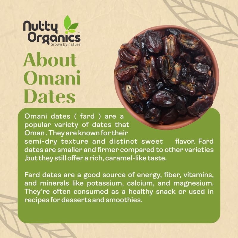 Image 3 of NUTTY ORGANICS Seedless Omani Dates 500 gm