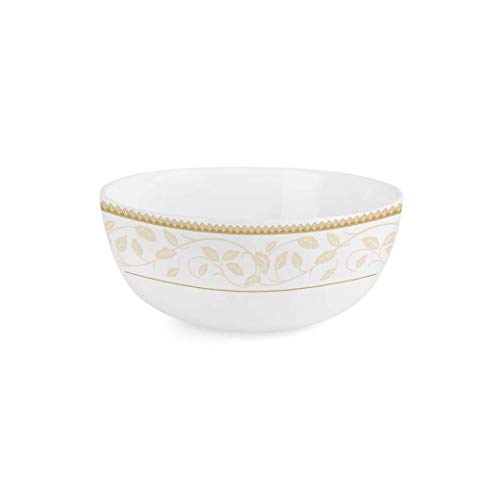 Image 5 of CELLO Amber Gold Divine Series Opalware Dinner Set of 33 Pieces for Family of 6