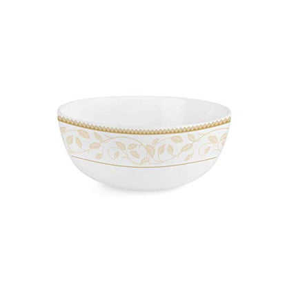 Image 5 of CELLO Amber Gold Divine Series Opalware Dinner Set of 33 Pieces for Family of 6