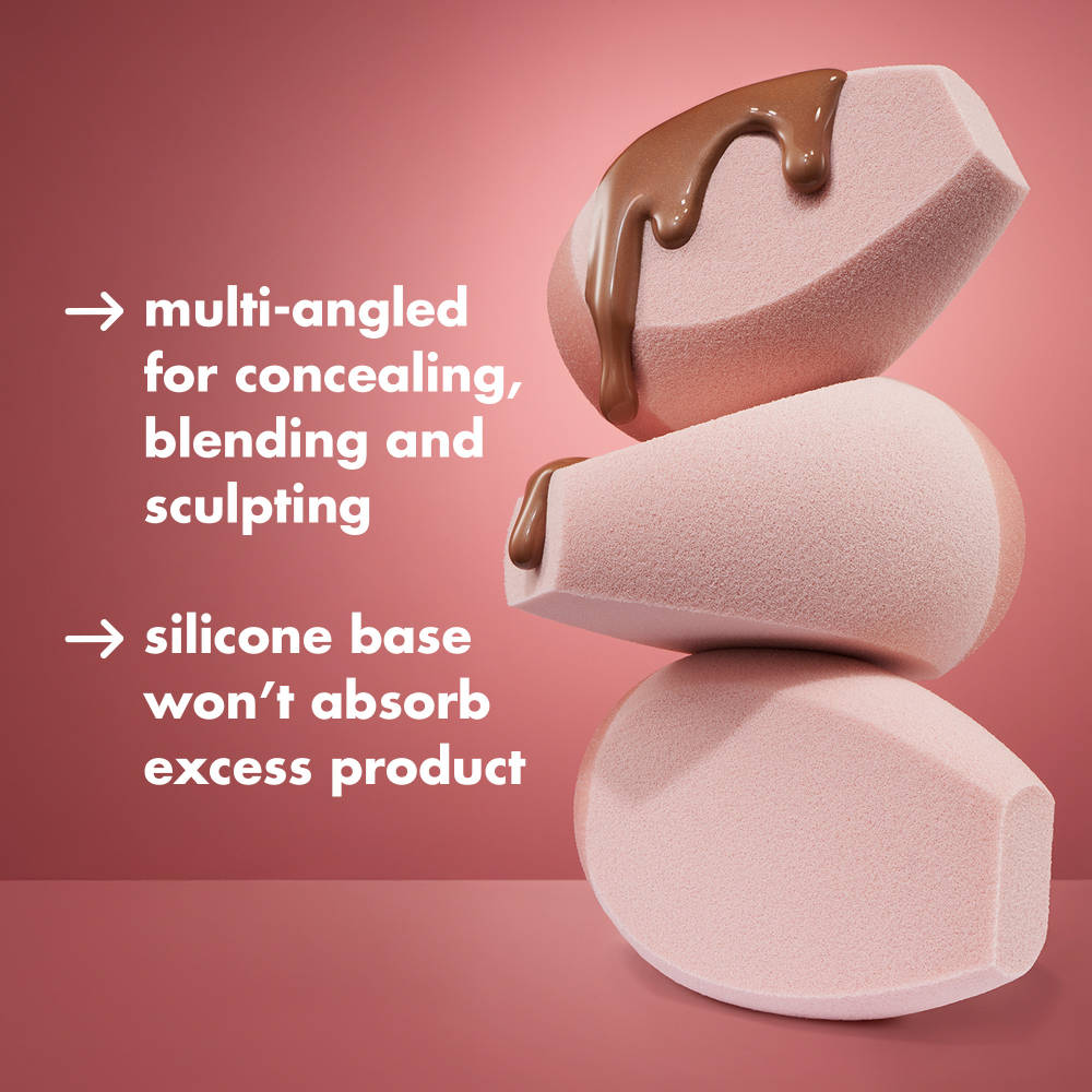 Image 2 of e.l.f. Cosmetics Angled Silicone Face Sponge