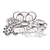 Image 1 of Default Title for the product neelam Stainless Steel Dinner Set, Premium Quality, Laser Etching 51 Pcs, Dishwasher Safe, Ideal Gifting Dinner Set for Anniversary, Wedding, Housewarming Party, Perfect for Serving 6 People, Silver