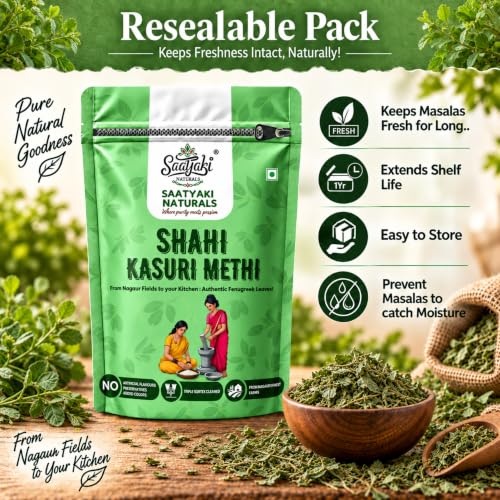 Image 5 of SAATYAKI NATURALS Organic Kasuri Methi - 200gm