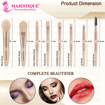 Image 2 of Majestique Makeup Brush Collection Set