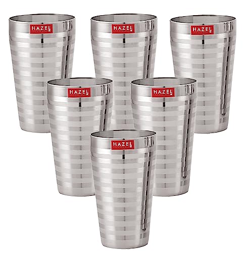 Image 23 of Set of 6 / Designer Lassi Glass, 750 ML for the product HAZEL Stainless Steel Glasses