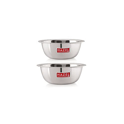 Image 18 of 2 / 2100, 2730 ML for the product HAZEL Stainless Steel Mixing Bowl