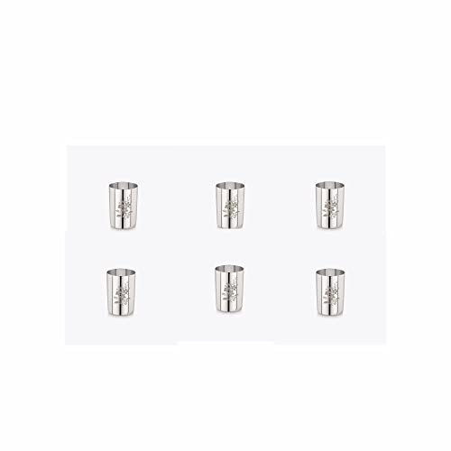 Image 2 of neelam Stainless Steel Lazer Royal Glass Set of 6, 300 ml