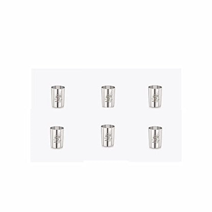 Image 2 of neelam Stainless Steel Lazer Royal Glass Set of 6, 300 ml