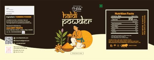 Image 9 of LILA DRY FRUITS Haldi Turmeric Powder