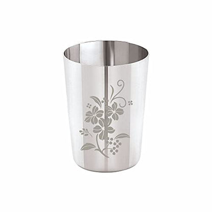 Image 1 of Default Title for the product neelam Stainless Steel 7 22G Laser Etching Glass 300 ml