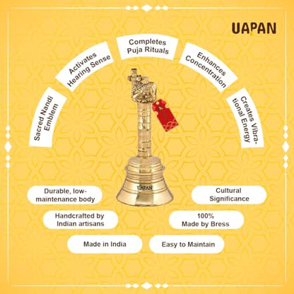 Image 7 of Uapan Nandi Brass Pooja Bell
