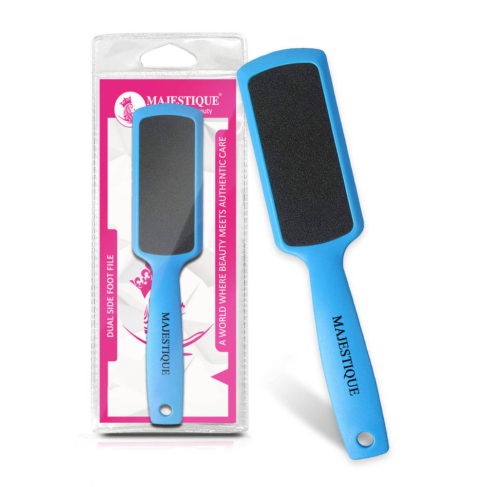 Image 1 of 1 pc for the product Majestique Double-Sided Foot Scrubber - Tools for Wet and Dry Feet - Color May Vary