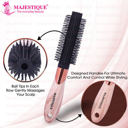 Image 4 of Majestique Roller Hair Brush - Bio-Friendly for Blow Drying & Hair Styling