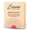 Image 1 of Pack of 1 for the product Evora Greens Dark Roast Coffee Dip Bags | AA Grade Arabica Coffee | Strong Café Style Brew | Ready in Minutes | Makes 7 Cups