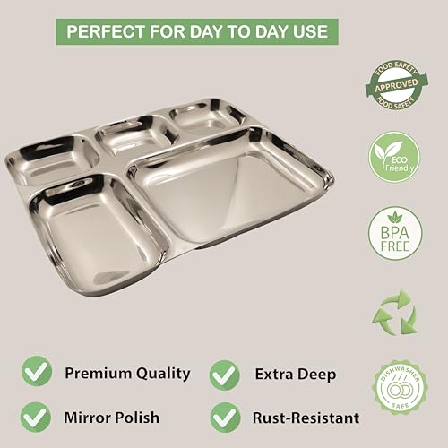 Image 8 of Spillbox Stainless Steel Tiffin Plate