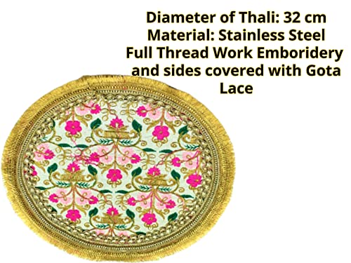 Image 5 of Artonezt Handcrafted Embroidery Karwachauth Thali Set