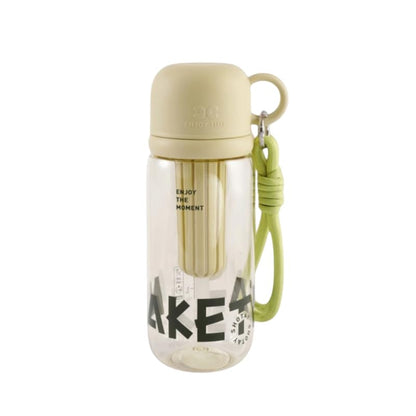 Image 3 of Green for the product Aarvi Decor Studio Lil Glup BPA Free Water Bottle with Straw & Fruit Infuser