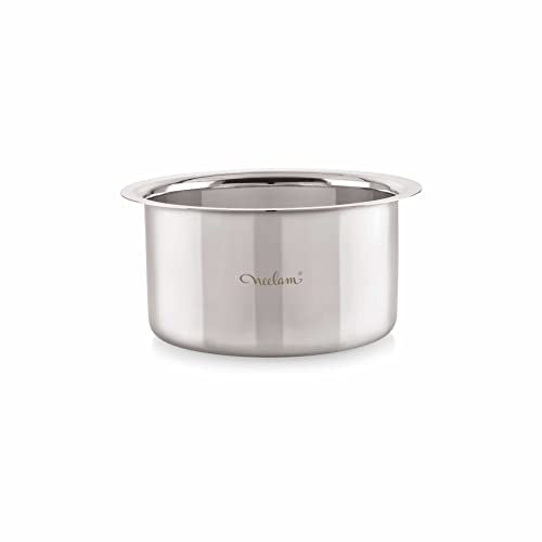Image 1 of Default Title for the product neelam Stainless Steel Flat Bottom Tope 3200 ml