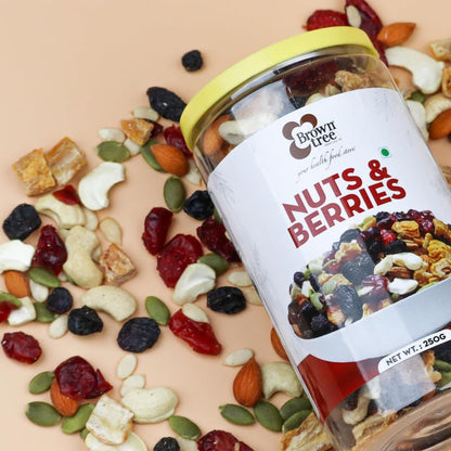 Image 2 of Brown Tree Nuts & Berries Mix Premium Trail Mix (250g)