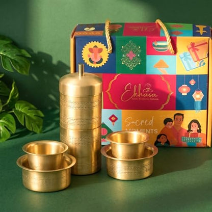 Image 2 of Gold for the product Ekhasa Suvrasa 100% Pure Brass Filter Coffee Maker for Home & Office