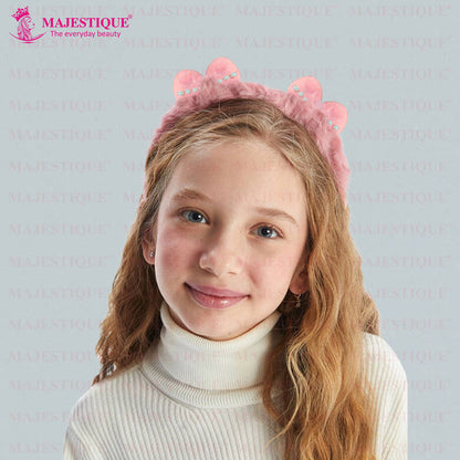 Image 5 of Majestique Cute Korean Furry Cat Ear Headband - Multi Color