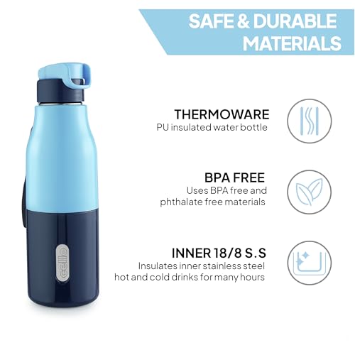 Image 9 of Cello Puro Steel-X Felix Insulated Water Bottle