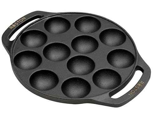 Image 7 of ROSTON Cast Iron Paniyaram Appam Pan 12 Cavity Induction Base