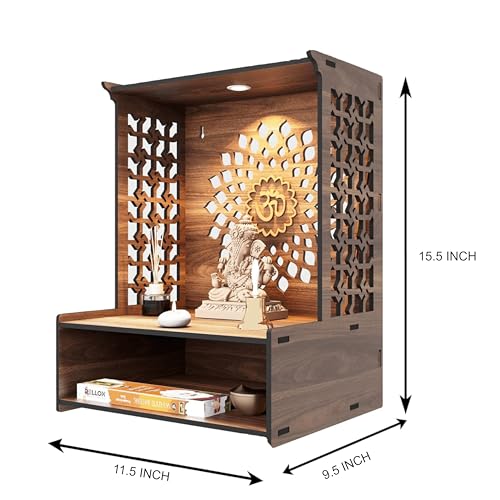 Image 4 of Rellon Industries Temple for Home Mandir with LED Spot Light (A4)