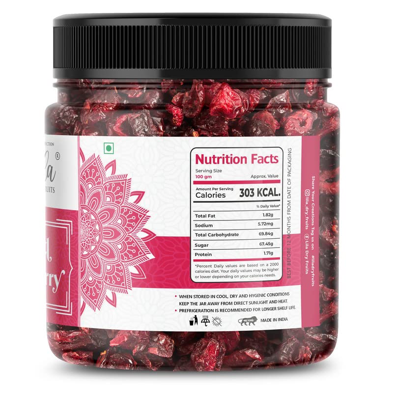 Image 2 of Lila Dry Fruits Californian Dried and Sweet Sliced Cranberries - 100 gm