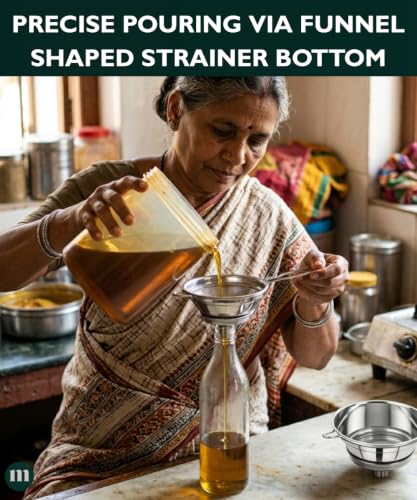 Image 6 of MARU Steel Strainer/Chai Channi Set of 2 pcs (Large & Medium)