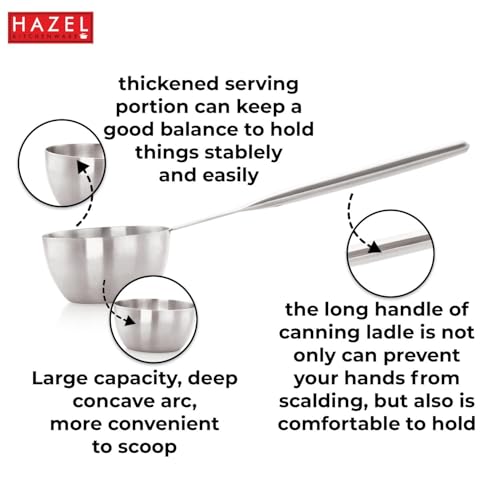 Image 4 of HAZEL Stainless Steel Ladle for Kitchen 280 ml