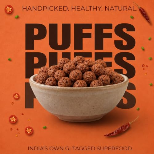 Image 8 of ROOTIVAFIT Ragi Puffs Peri Peri Flavour Millet Snack