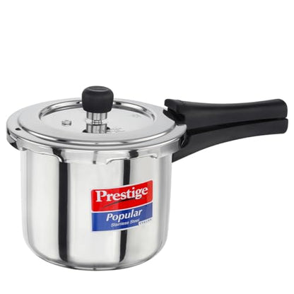 Image 1 of Default Title for the product Prestige Stainless Steel Popular Svachh Outerlid Pressure Cooker 3 Litre
