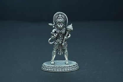 Image 3 of Dista Silvers Antique Hanuman Idol Standing 40.51G