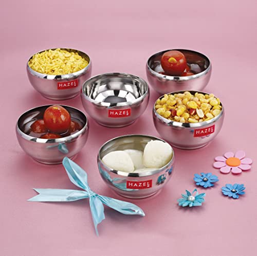 Image 21 of SS, 200 ML / Set of 12 - 200 ml each for the product HAZEL Serving Bowl Set