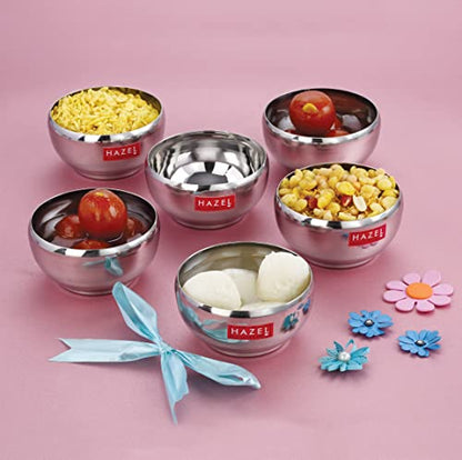 Image 21 of SS, 200 ML / Set of 12 - 200 ml each for the product HAZEL Serving Bowl Set