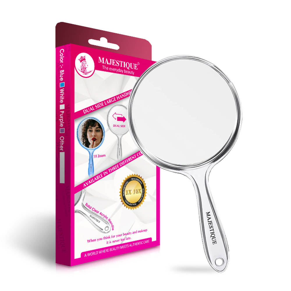 Image 1 of 72 g for the product Majestique Dual Side Large Handheld Mirror