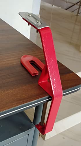 Image 4 of Spicado Traders Coconut Scraper/Grater/Chirava Steel with Stainless Steel Blade - 1 Piece (Powder Coated - Red)
